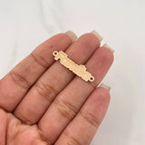 Herraje Placa Familia 0.7 g / 1 1/4 in Oro Amarillo 18K