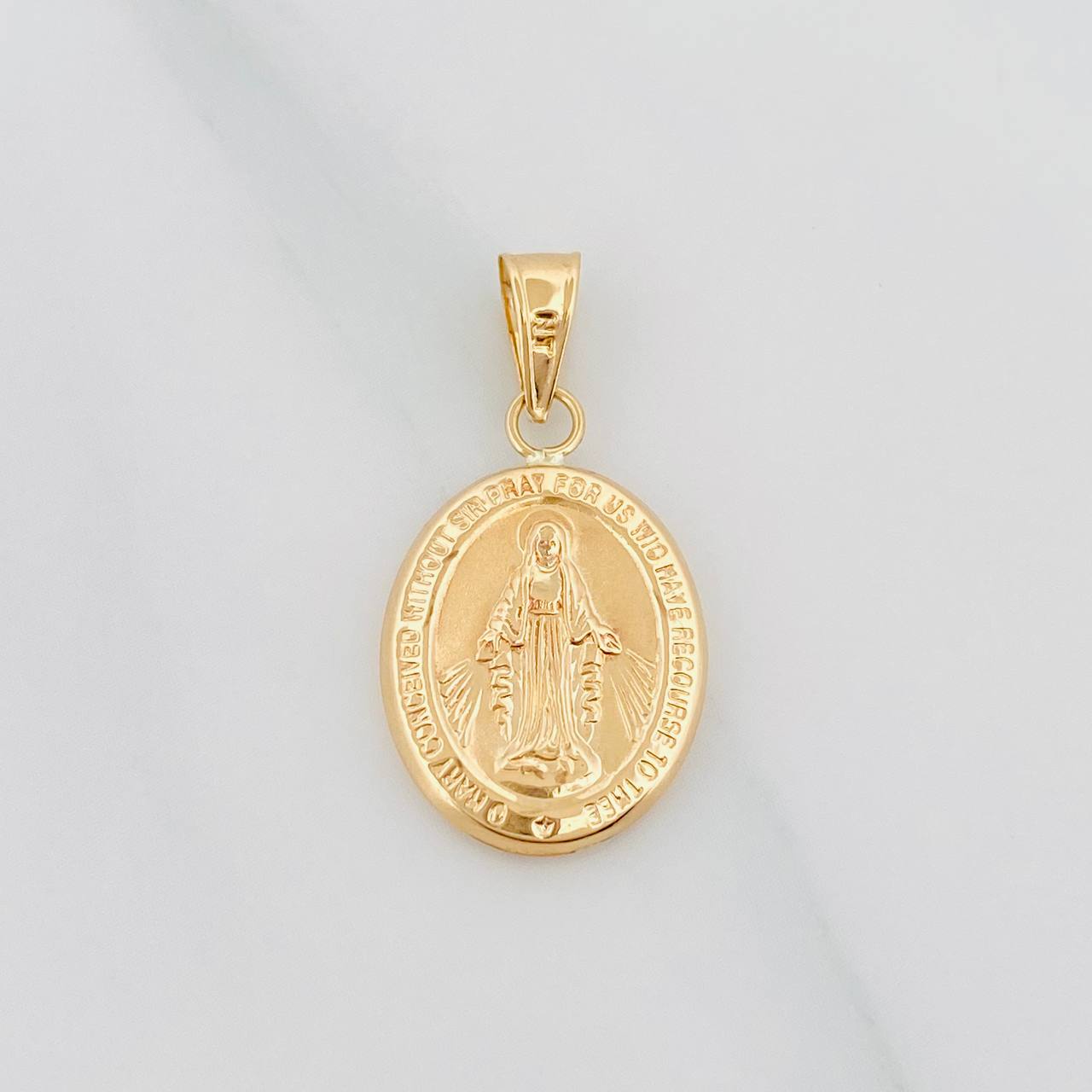 Dije Virgen De La Milagrosa 1.05 g / 3/4 in Oro Amarillo 18K
