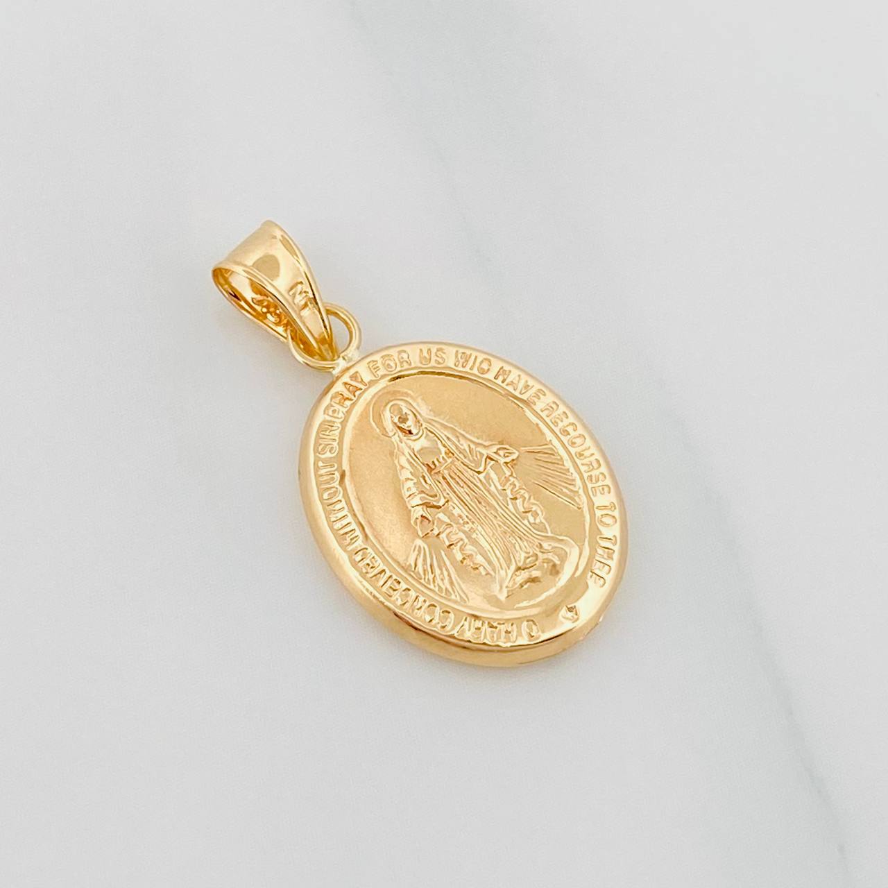 Dije Virgen De La Milagrosa 1.05 g / 3/4 in Oro Amarillo 18K