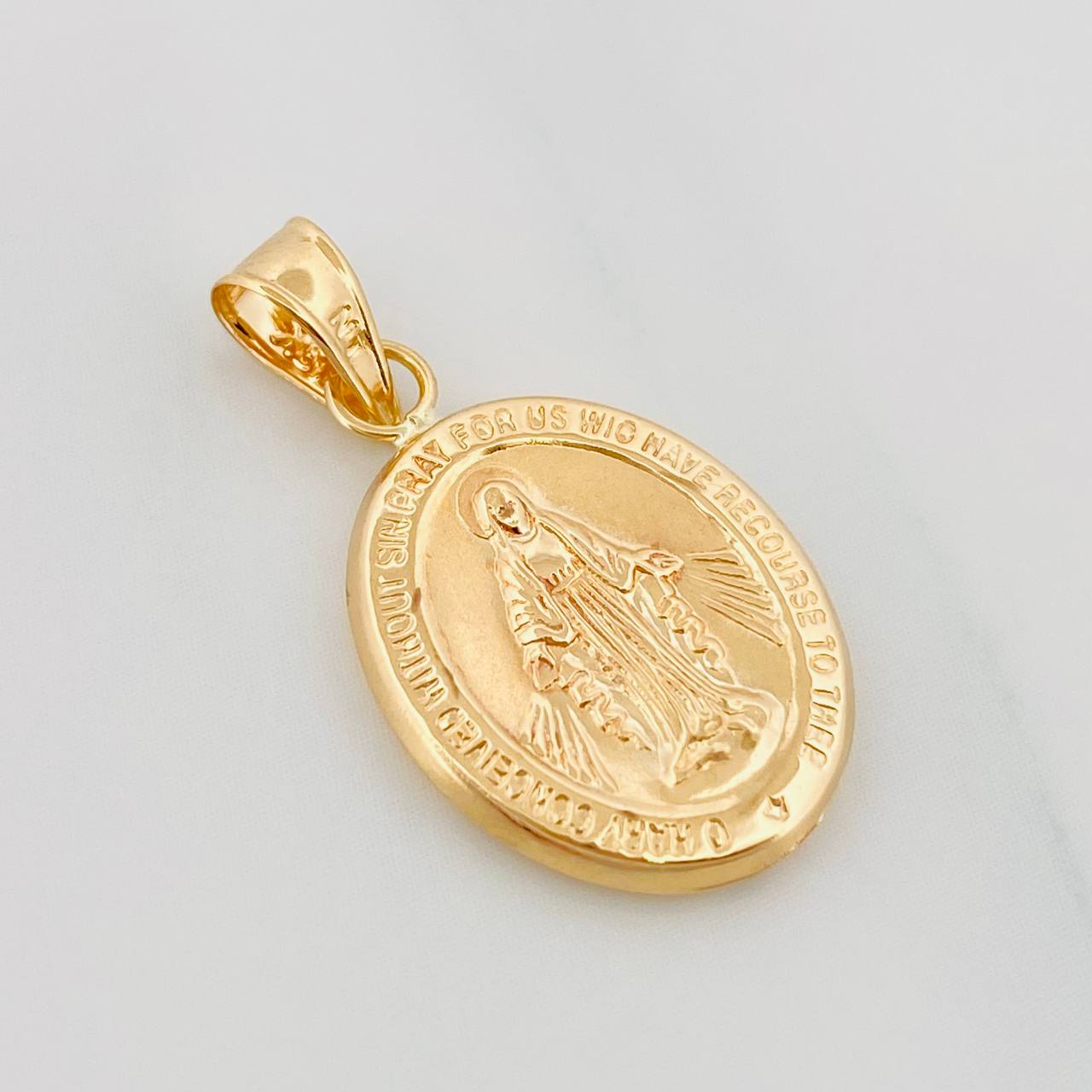Dije Virgen De La Milagrosa 1.05 g / 3/4 in Oro Amarillo 18K