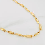 Cadena Rustica Barril Rombo 10.3 g / 24 1/4 in / 3.6 mm Oro Amarillo 18K