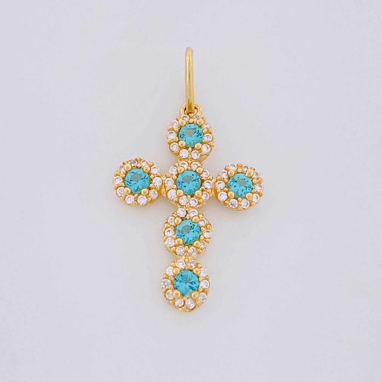 Dije Cruz Tupida 1.85g / 1 in Oro Amarillo 18K