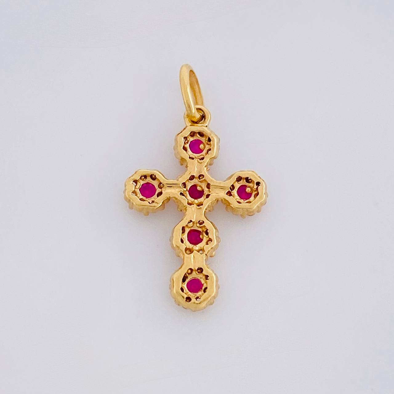 Dije Cruz Tupida 1.95g / 1 in Oro Amarillo 18K