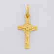 Dije Cruz Cristo San Benito 1.05g / 1 in Oro Amarillo 18K