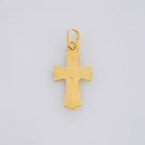 Dije Cruz Cristo Puntas Curvas 1.15g / 1 in Oro Amarillo 18K