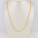 Cadena Franco 2.75g / 24 in / 1.5mm Oro Amarillo 18K