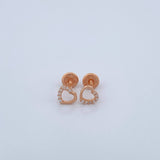 Topos Silueta Corazon 0.7gr / Oro Rosa 18K %