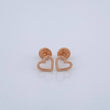 Topos Silueta Corazon 0.65gr / Oro Rosa 18K %