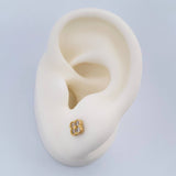 Topos Flor 0.85gr / Oro Amarillo 18K %