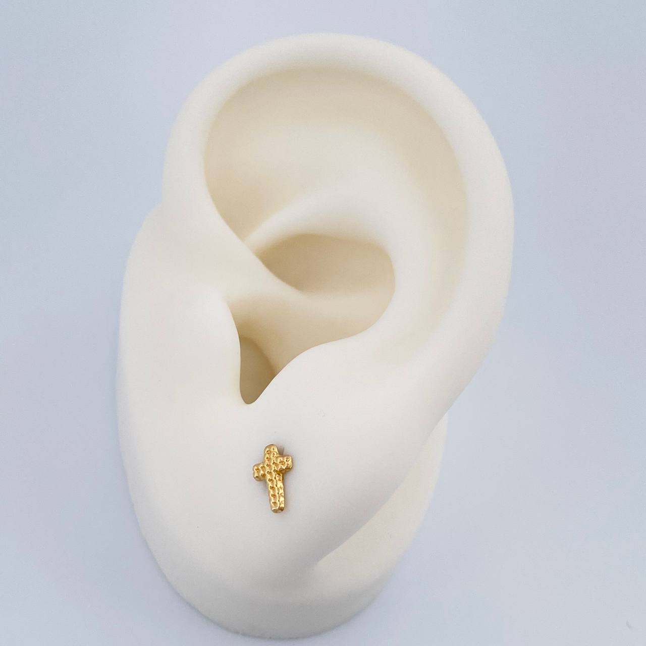 Topos Cruz 0.45gr / Oro Amarillo 18K %