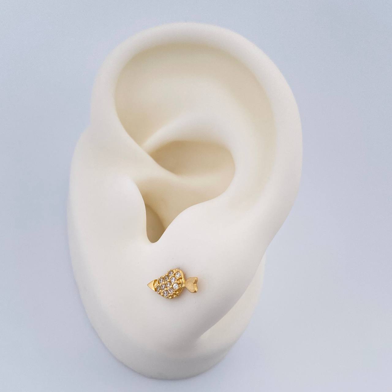 Topos Corazon Flecha 0.85gr / Oro Amarillo 18K %