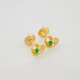 Topos Corazón Bordeado 1 g / in / 3.5 mm Oro Amarillo 18K