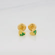 Topos Corazón Medio Destello 0.6 g / in / 1.25 mm Oro Amarillo 18K