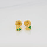 Topos Corazón Medio Destello 0.6 g / in / 1.25 mm Oro Amarillo 18K