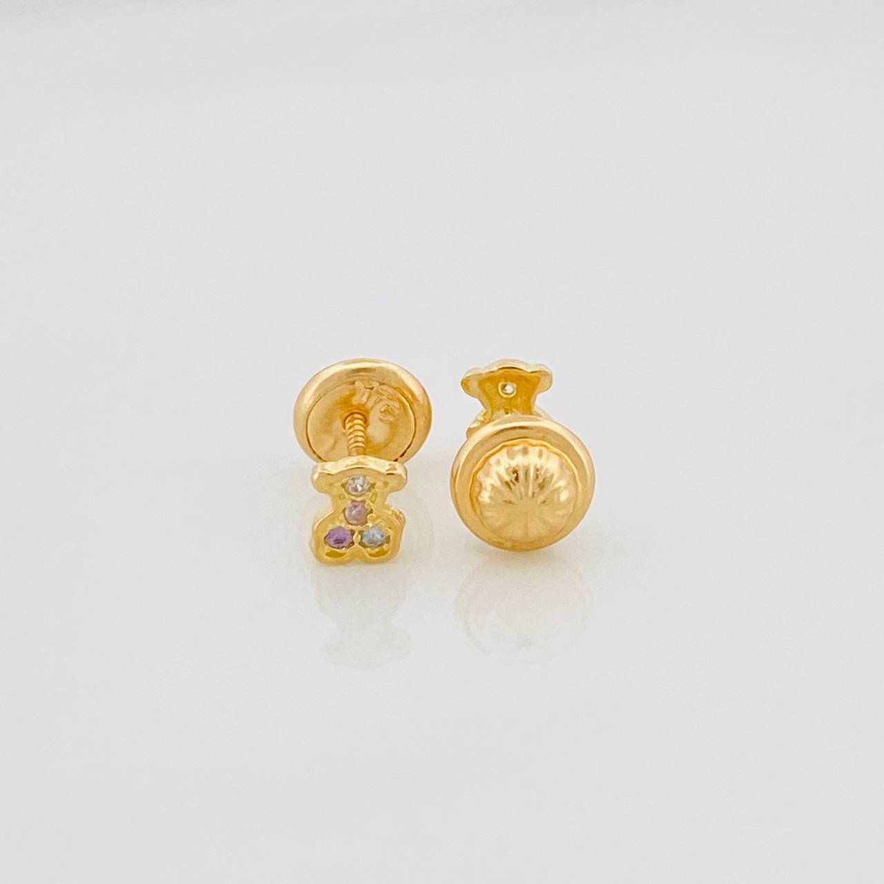 Topos Oso Ts 0.65 g / in / 2 mm Oro Amarillo 18K