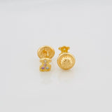 Topos Oso Ts 0.65 g / in / 2 mm Oro Amarillo 18K