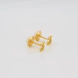 Topos Oso Ts 0.65 g / in / 2 mm Oro Amarillo 18K