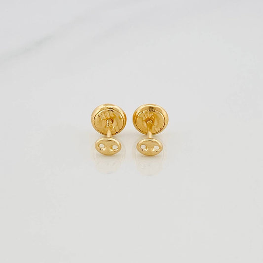 Stud Earrings Gc 0.5 g / in / 3.16 mm Yellow Gold 18K
