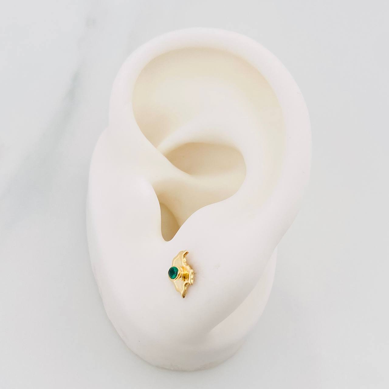 Topos Mapa De Colombia 0.7 g / in / 4 mm Oro Amarillo 18K
