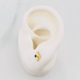Topos Mapa De Colombia 0.7 g / in / 4 mm Oro Amarillo 18K