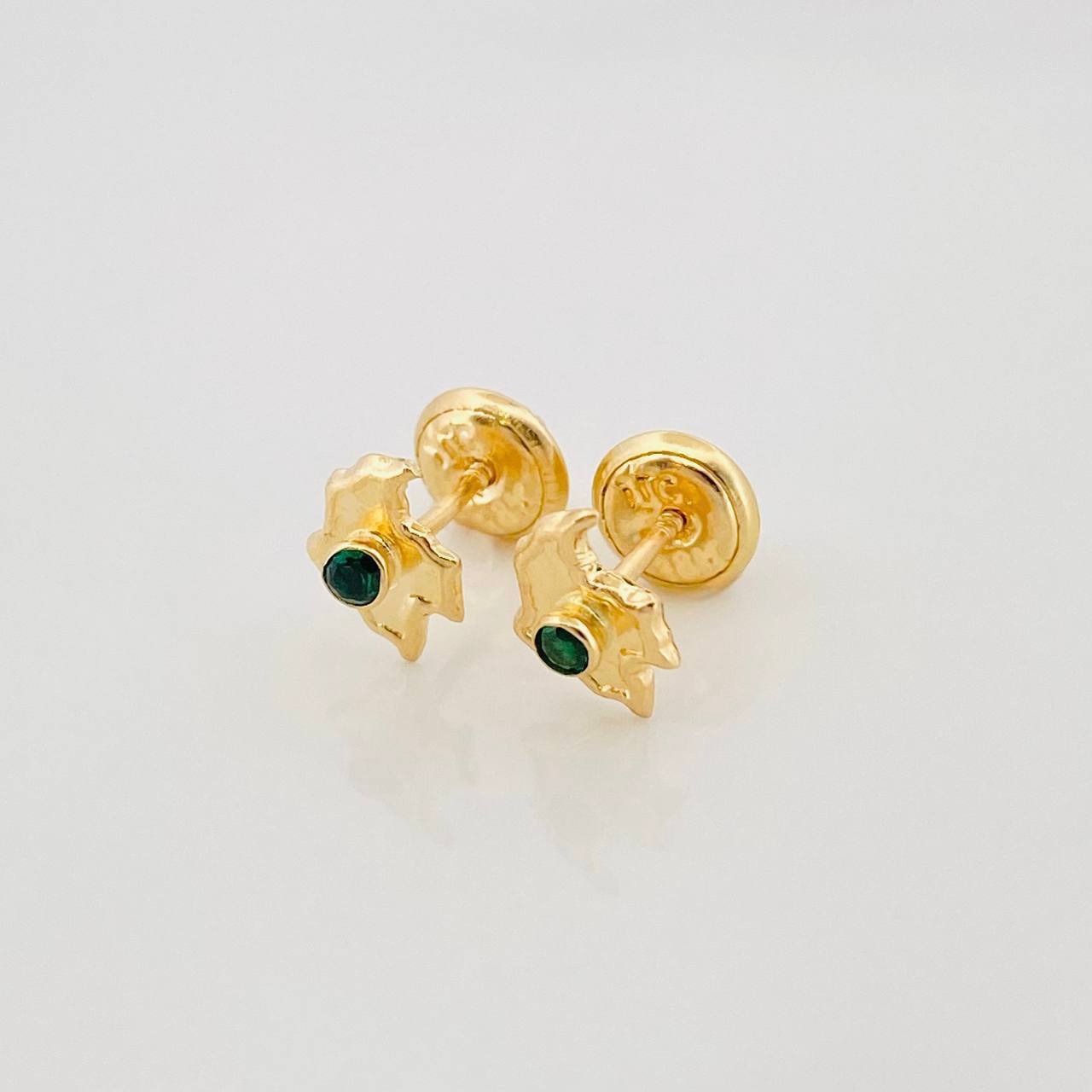 Topos Mapa De Colombia 0.7 g / in / 4 mm Oro Amarillo 18K