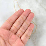 Classic Link Chain 1.45gr / 50cm / 3mm Bead Polished Heart Yellow Gold +3