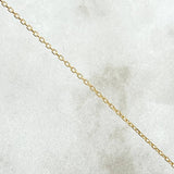 Classic Link Chain 1.45gr / 50cm / 3mm Bead Polished Heart Yellow Gold +3