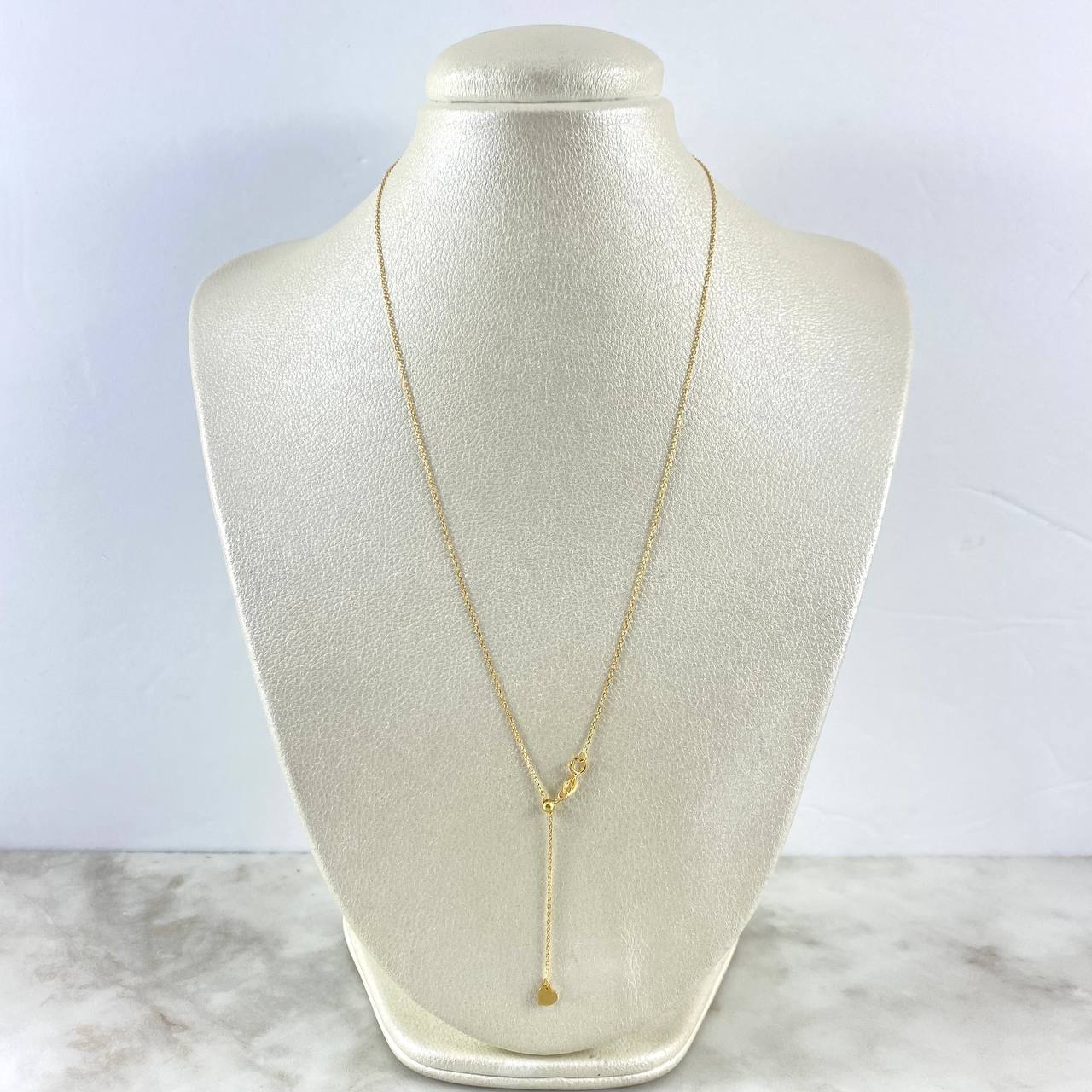 Classic Link Chain 1.45gr / 50cm / 3mm Bead Polished Heart Yellow Gold +3
