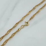 Cadena Singapur 9.85 g / 24 in / 2.3 mm Oro Amarillo 18K