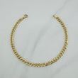Pulso Cubano 2.85 g / 8 in / 4 mm Oro Amarillo 18K