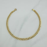 Pulso Cubano 2.85 g / 8 in / 4 mm Oro Amarillo 18K