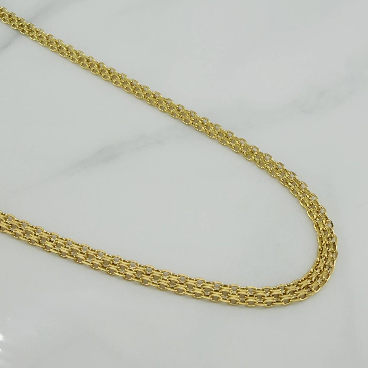 Bismark Chain 4.75 g / 19 3/4 in / 3.55 mm Yellow Gold 18K