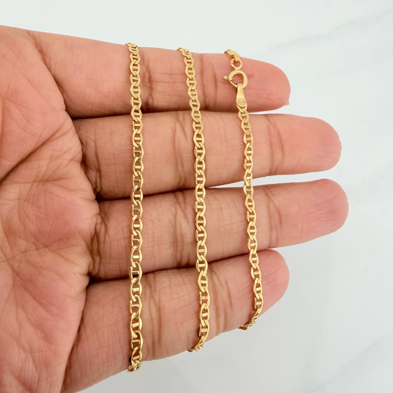 Cadena Escalera 3.35 g / 23 1/2 in / 1 mm Oro Amarillo 18K