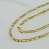 Cadena Figaro 3.2 g / 23 1/2 in / 2.56 mm Oro Amarillo 18K