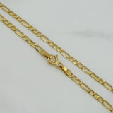 Cadena Figaro 3.2 g / 23 1/2 in / 2.56 mm Oro Amarillo 18K