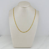 Cadena Figaro 2.65 g / 19 3/4 in / 2.3 mm Oro Amarillo 18K