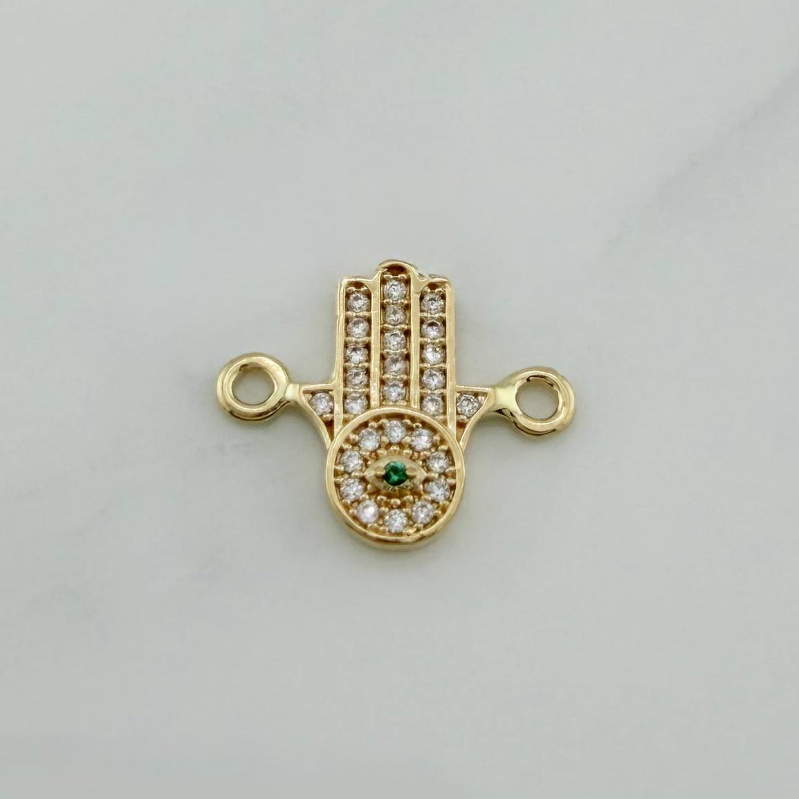 Herraje Mano Hamsa 1.05 g / 3/4 in Oro Amarillo 18K