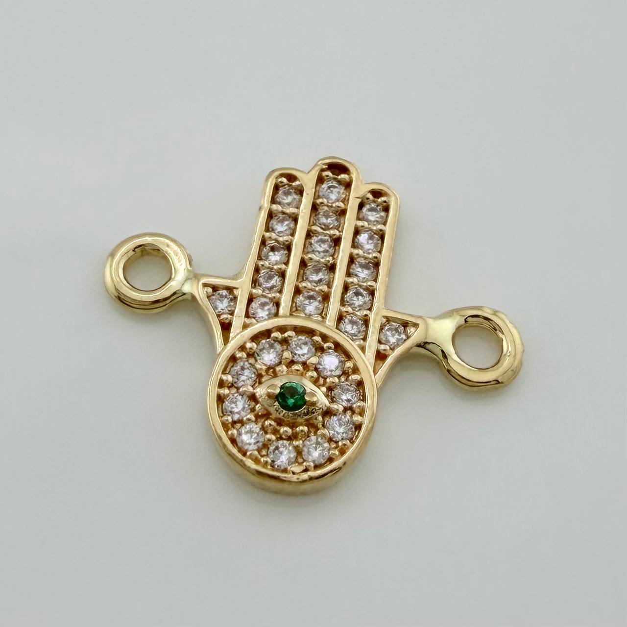 Herraje Mano Hamsa 1.05 g / 3/4 in Oro Amarillo 18K