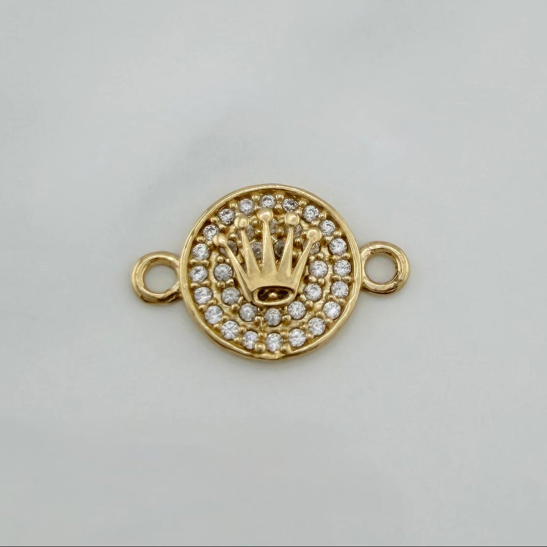 Charm Crown 1.25 g / 3/4 in 18K Yellow Gold