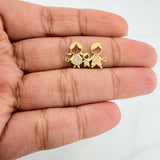 Charm Family Silhouette 1.1 g / 3/4 in 18K Yellow Gold