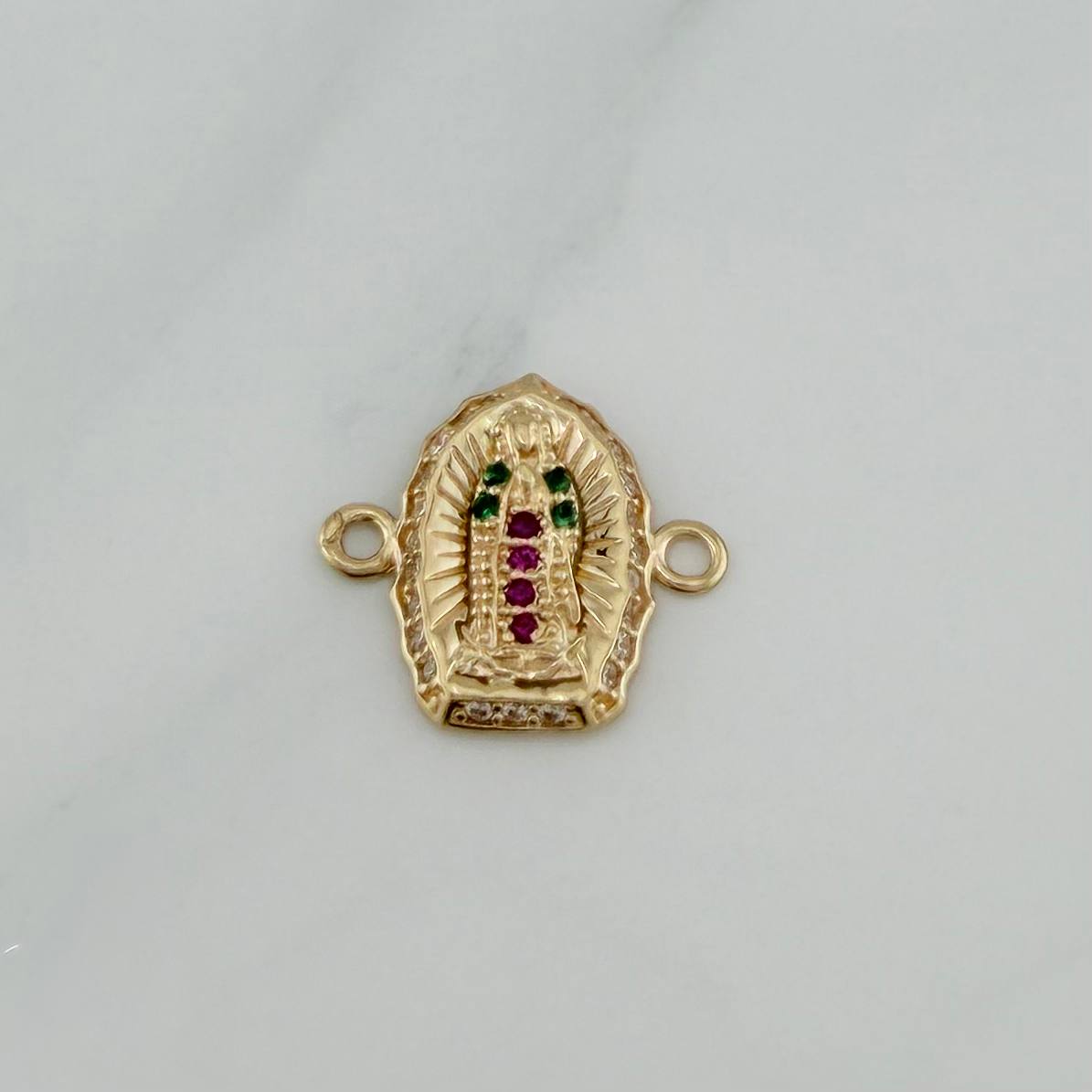 Charm Virgin of Guadalupe 1 g / 1/2 in 18K Yellow Gold