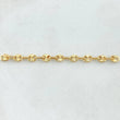 Herraje Retazo GC 9 Eslabones 0.7gr / 2 1/4in / 3.4mm Oro Amarillo 18K