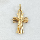 Dije Crúz Cristo  1.4gr / 2.7cm / Oro 18K ©