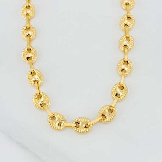 Cadena Rustica GC 23.2g / 24 in / 8.2mm Oro Amarillo 18K