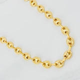 Cadena Rustica GC 23.2g / 24 in / 8.2mm Oro Amarillo 18K