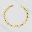 Rustic Anklet GC 10.85g / 10 1/4 in / 8.1mm Yellow Gold 18K