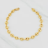 Tobillera GC Diamantada 10.55g / 10 1/4 in / 8.21mm Oro Amarillo 18K
