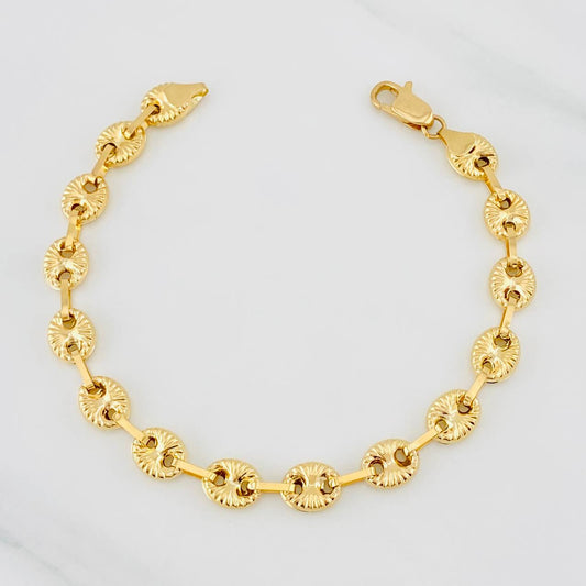 Pulso Rustico GC 9.4g / 8 1/4 in / 8.1mm Oro Amarillo 18K