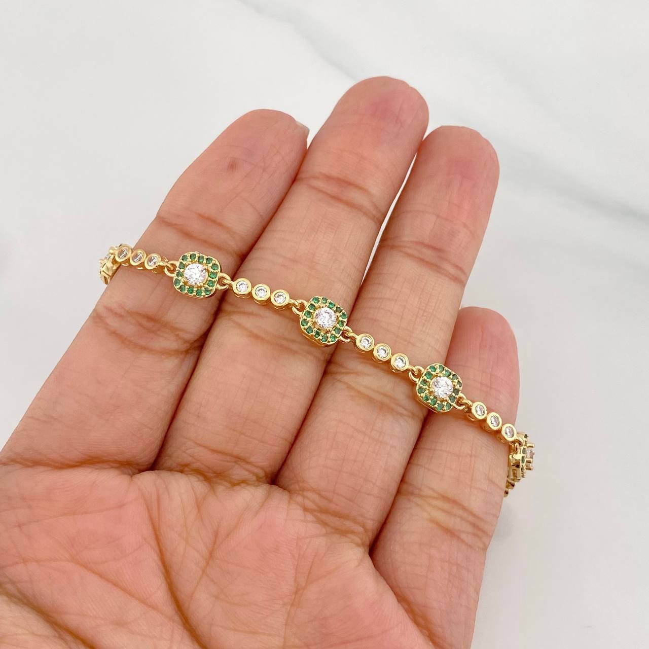 Bracelet Halo 9.6g / 7 in / 2.7mm Yellow Gold 18K