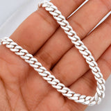 Cadena Cubana 48.75 g / 24 1/2 in / 5.65 mm Plata 950